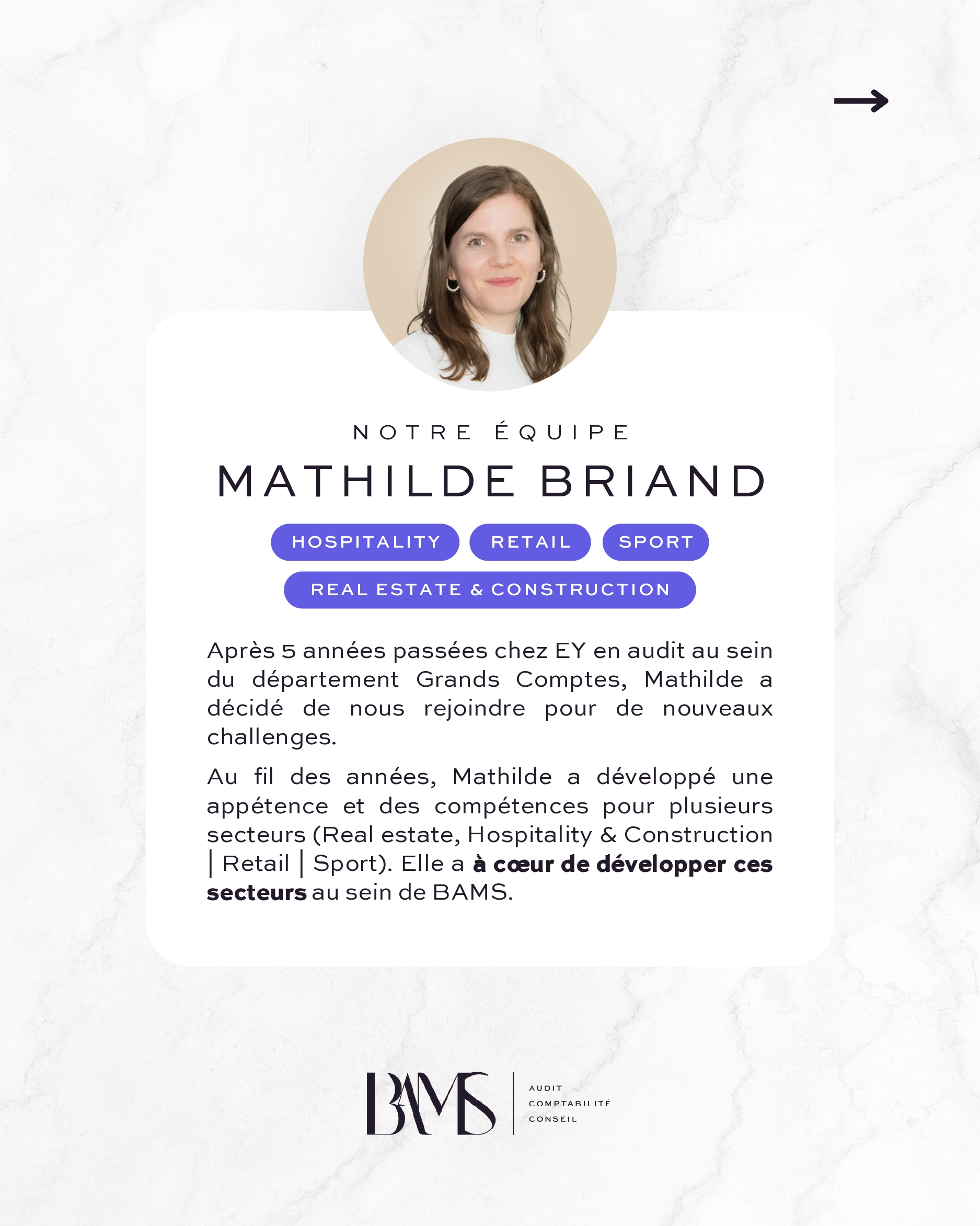 Mathilde Briand rejoint l’aventure BAMS & Associès